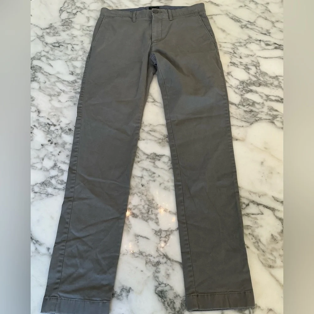 EUC J. Crew Trade Mark Stretch 484 Slim Chino Grey 28x30